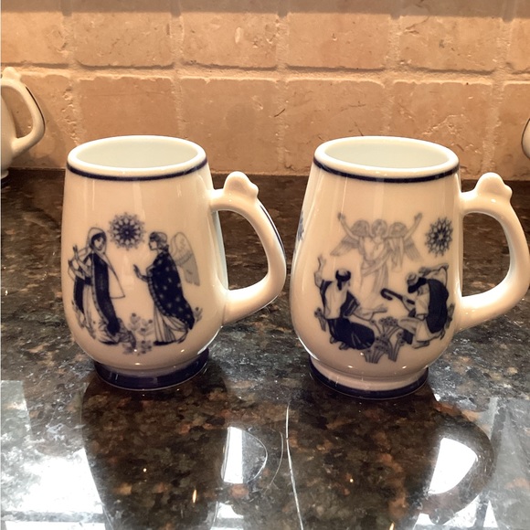 Vintage Porsgrund Norway Christmas Mugs - Picture 5 of 8